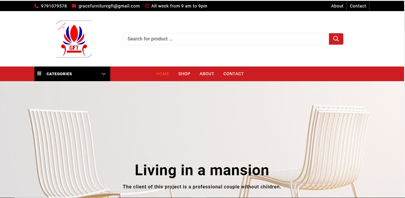 You are currently viewing FURNITURE WEBSITE